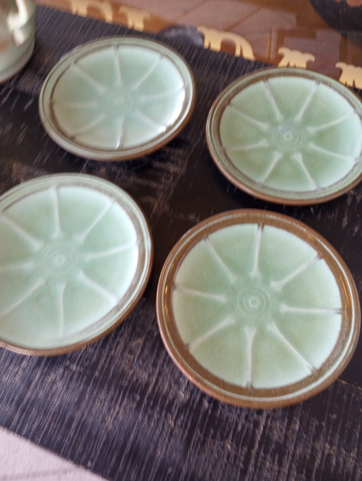 Vintage Frankoma Salad Plates/4