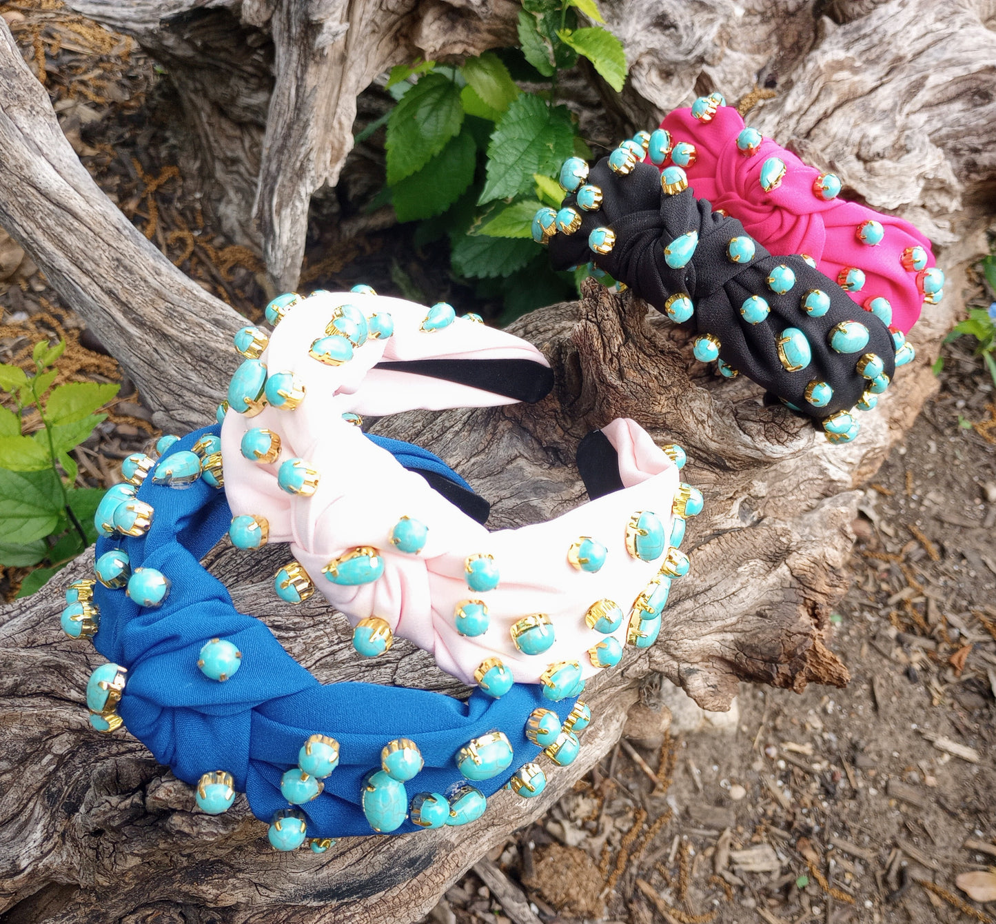 Turquoise Studded Headband