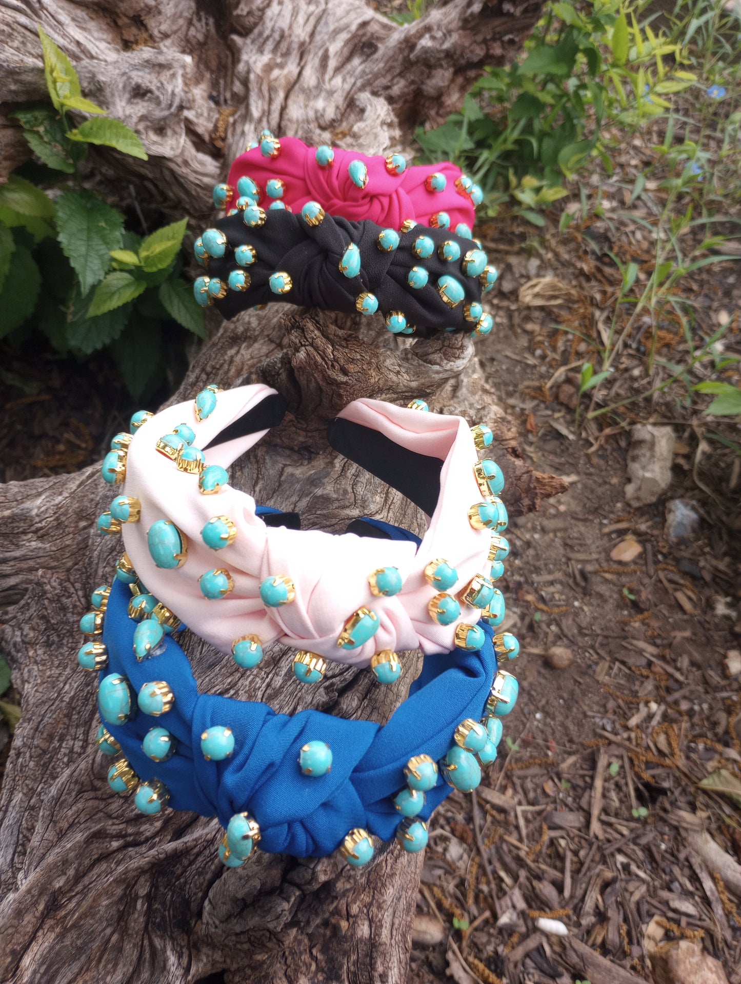 Turquoise Studded Headband