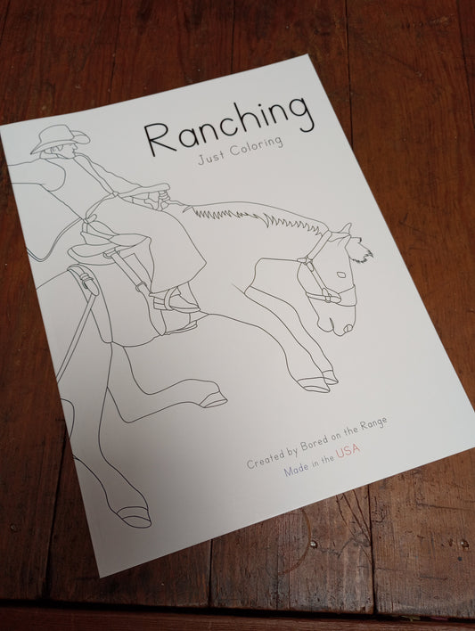 Ranching Coloring Book