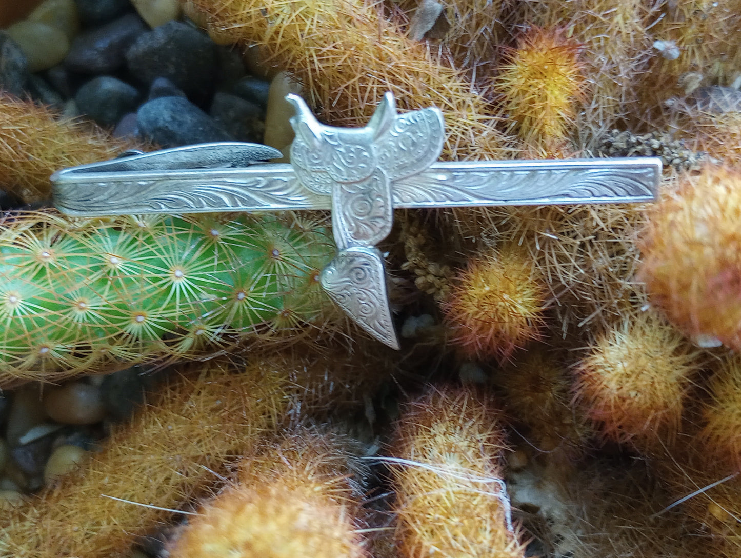 Sterling Silver Saddle Tie Clip