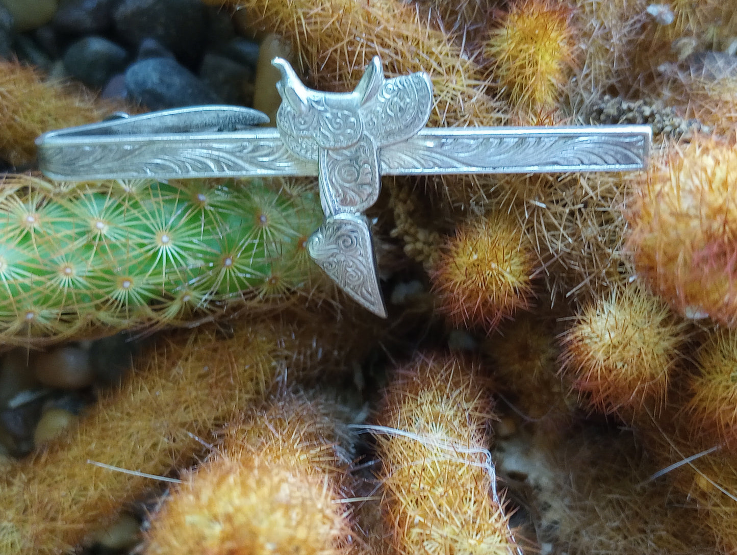 Sterling Silver Saddle Tie Clip