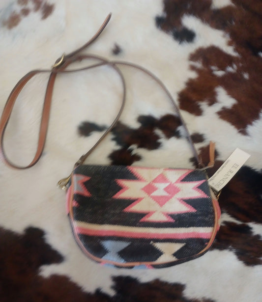 Vintage Kilim Woven Crossbody Purse