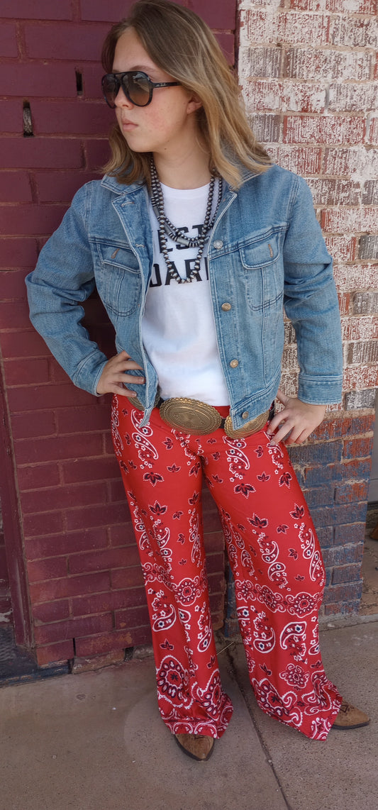 Tasha Polizzi Bandana Print Pant