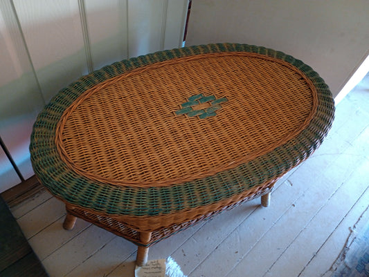 Southwestern Wicker Coffee Table