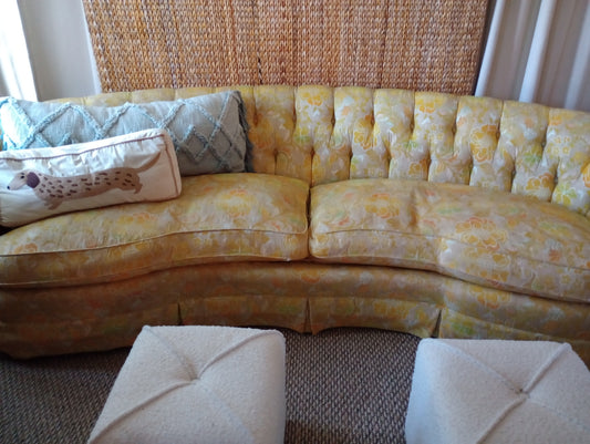 Vintage Curved Back Sofa/Fixture