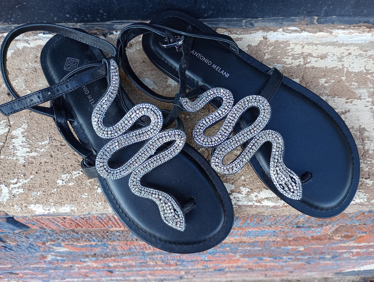 Crystal Snake Sandals Sz 9.5