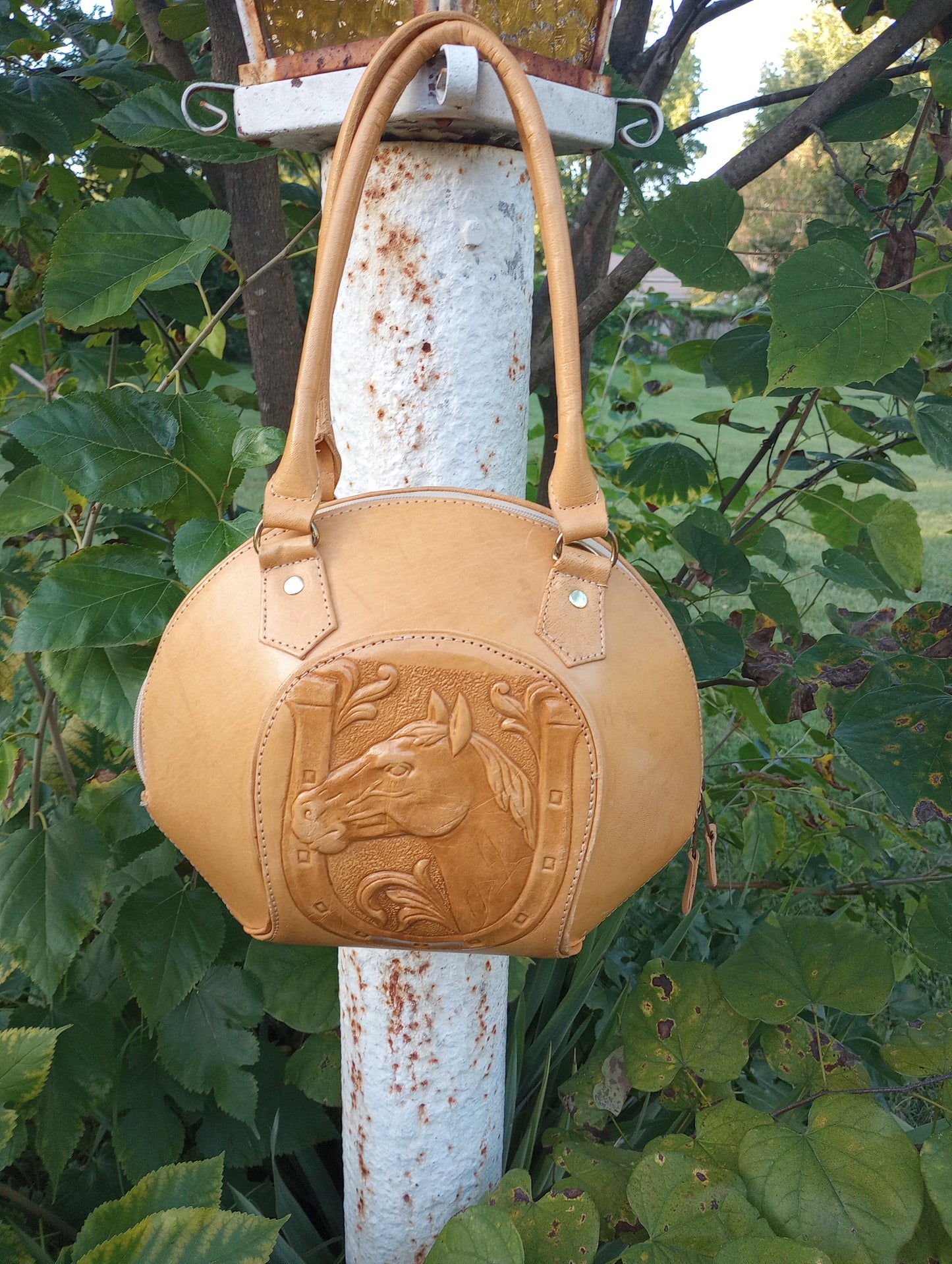 Vintage Horsehead & Horseshoe Purse