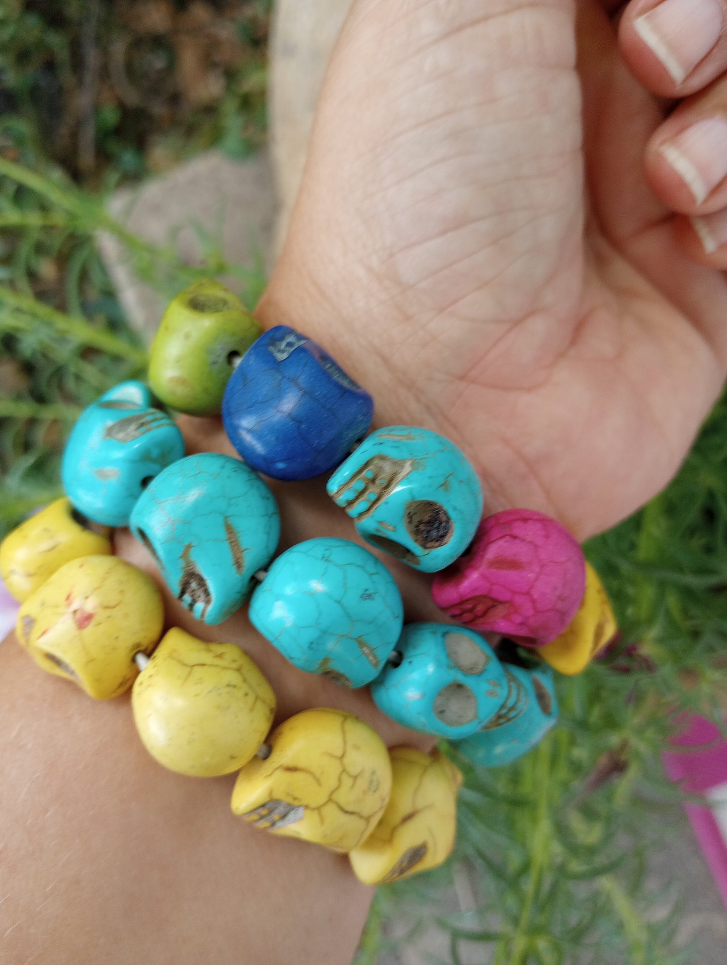 Set of 3 Fun & Funky Skull Bracelets