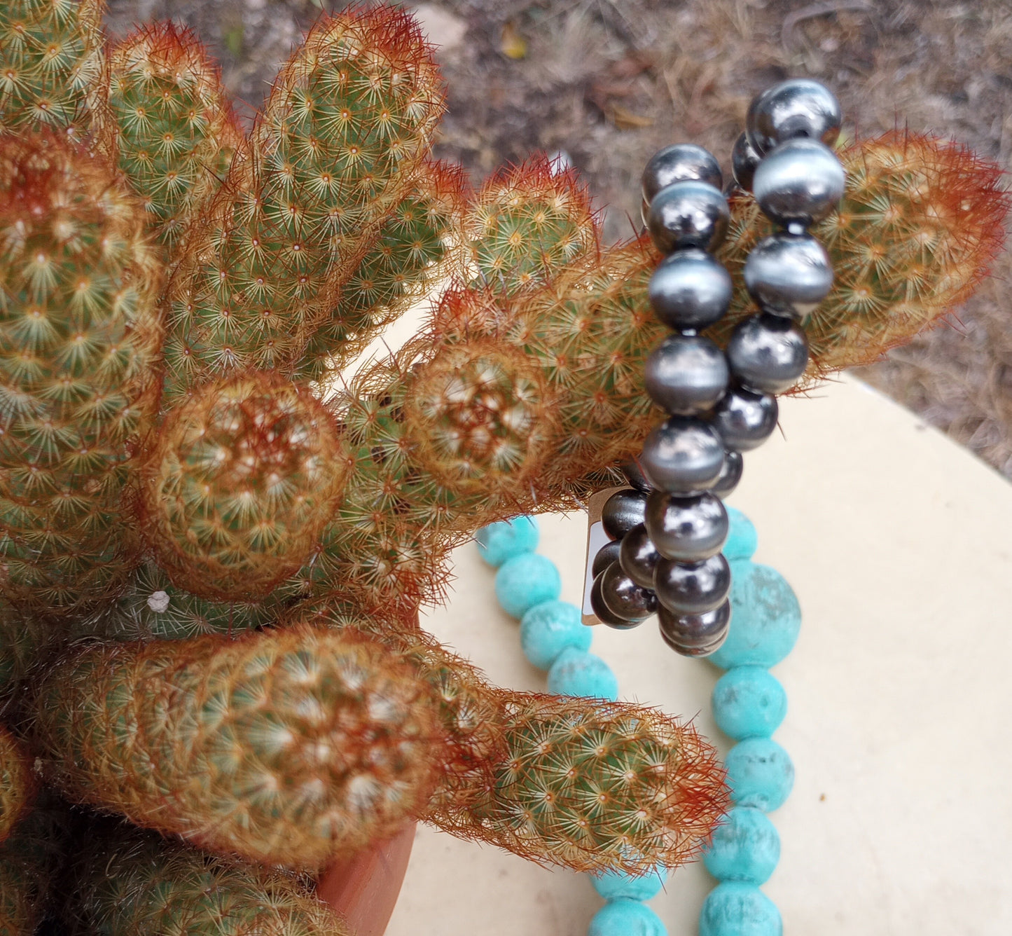 Faux Navajo Pearl Stretch Bracelets