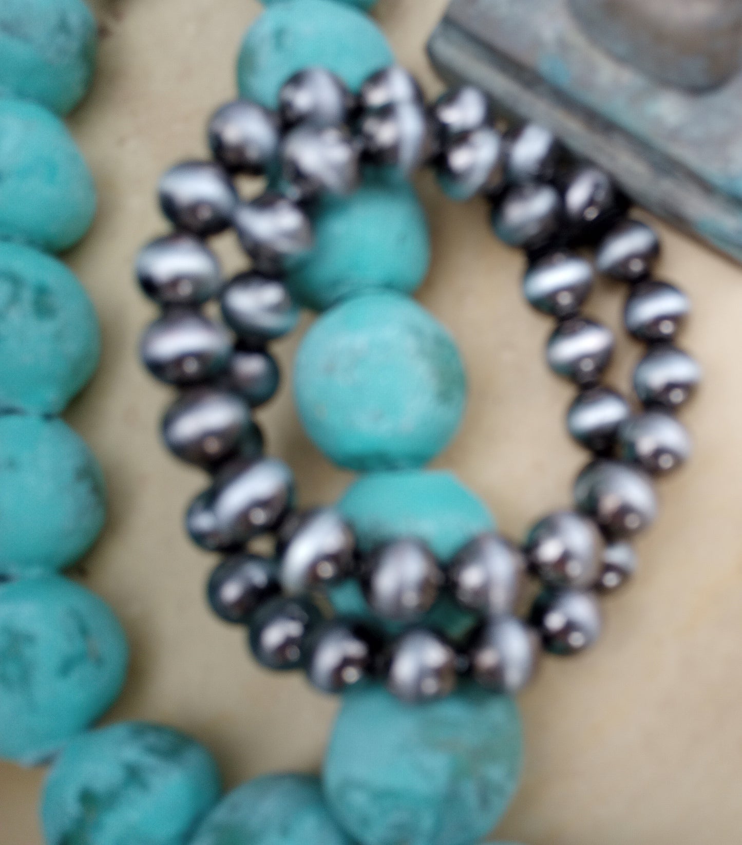 Faux Navajo Pearl Stretch Bracelets