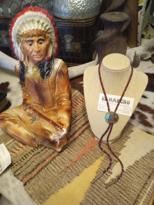 Vintage Indian Chief/Chalk Figure