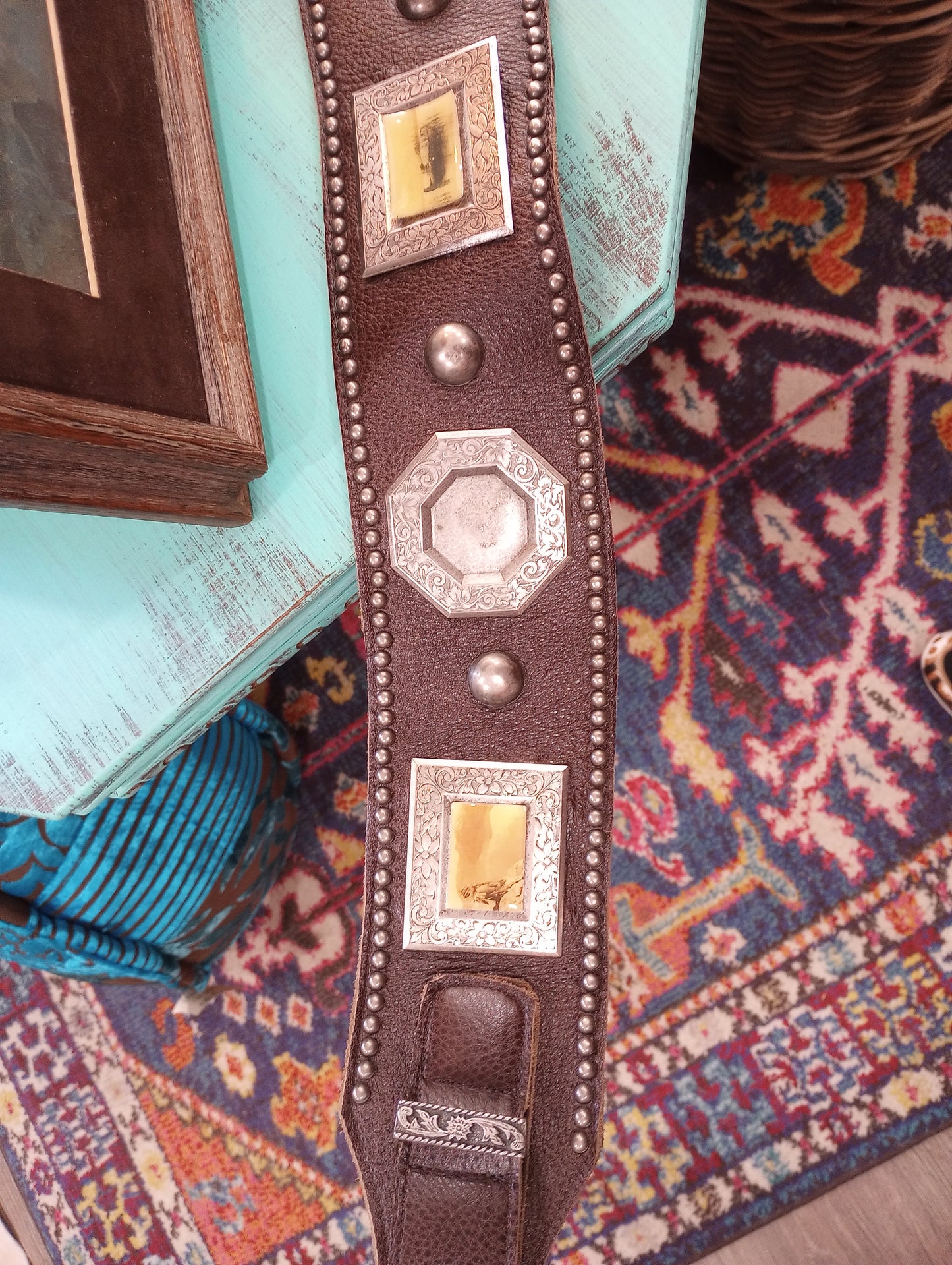 Vintage DD Ranchwear Leather Concho Belt