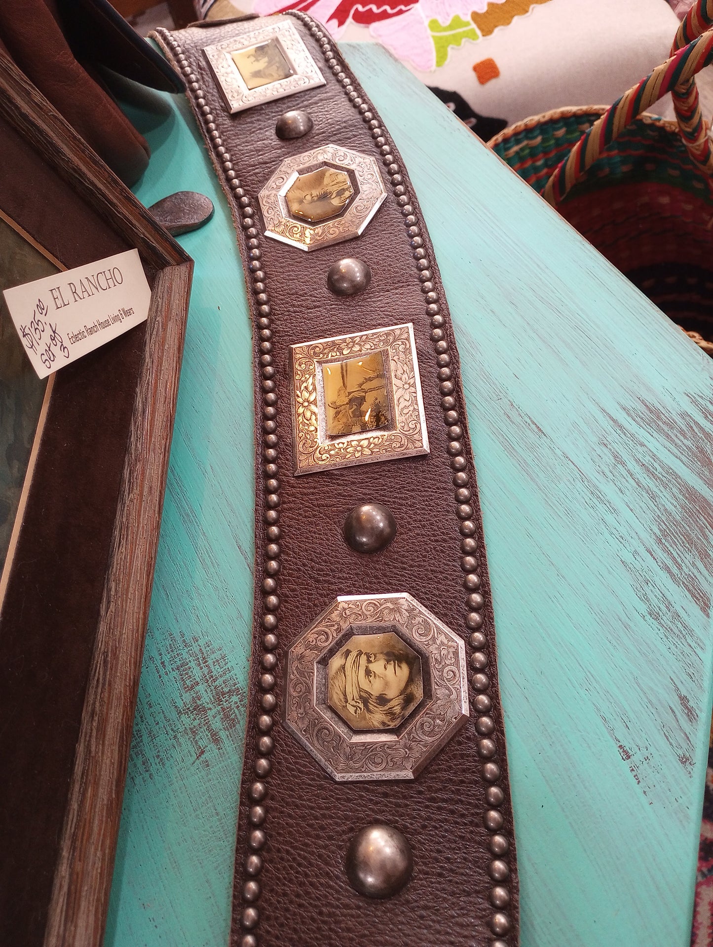 Vintage DD Ranchwear Leather Concho Belt