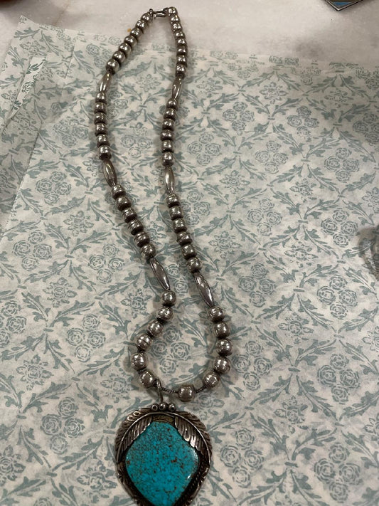 Native American built Necklace with center pendant