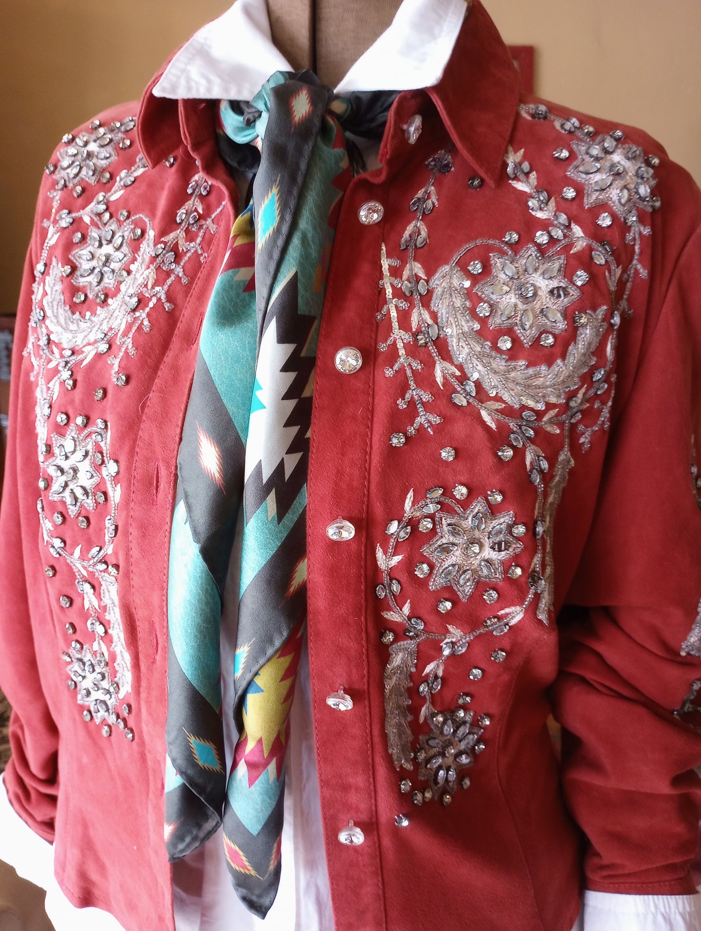 Vintage DD Ranchwear Rhinestone Cowgirl Shirt Jacket