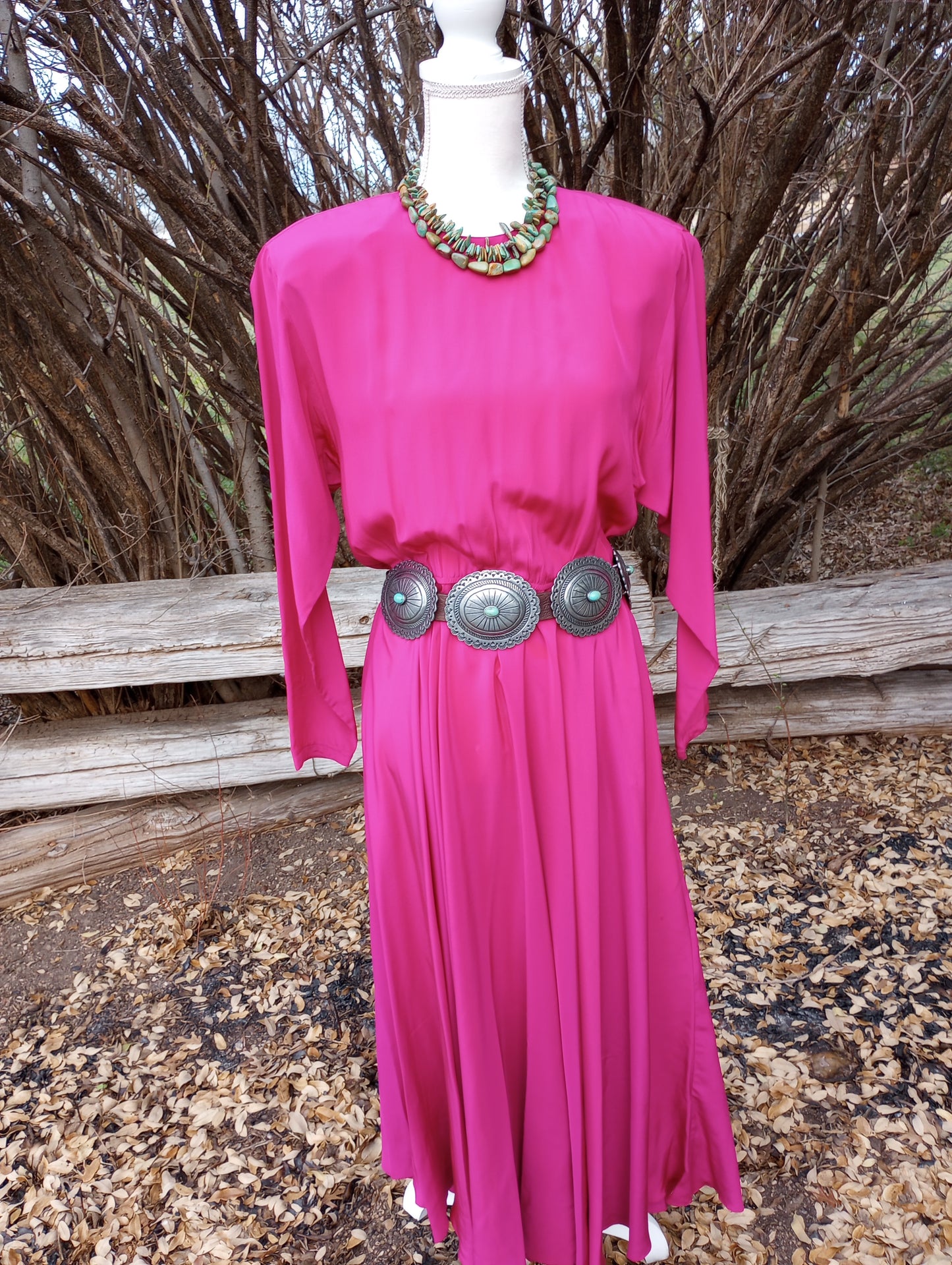 Vintage Fuschia Dress