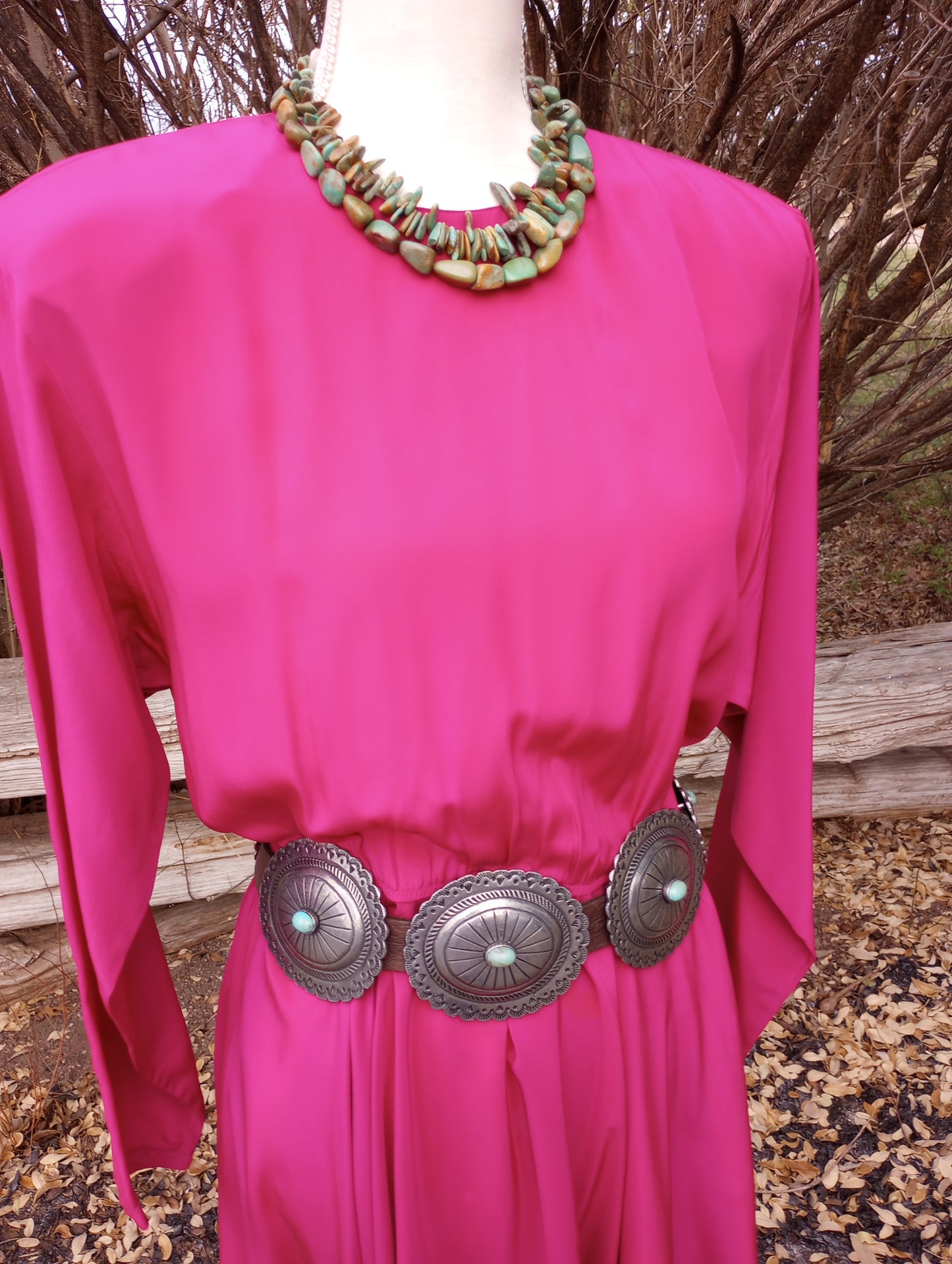 Vintage Fuschia Dress