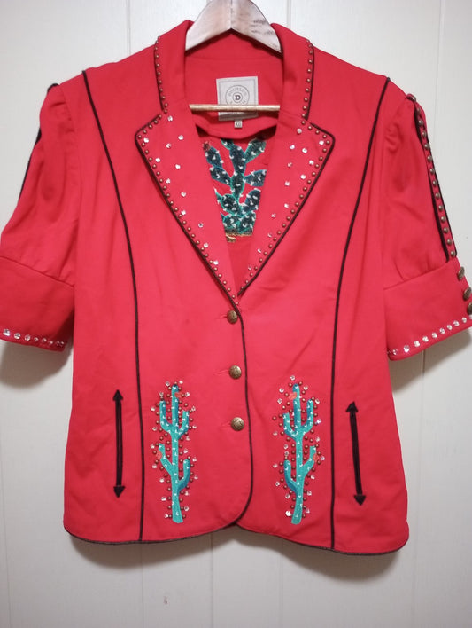 Red Double D Ranchwear Rockabilly Suit Jacket