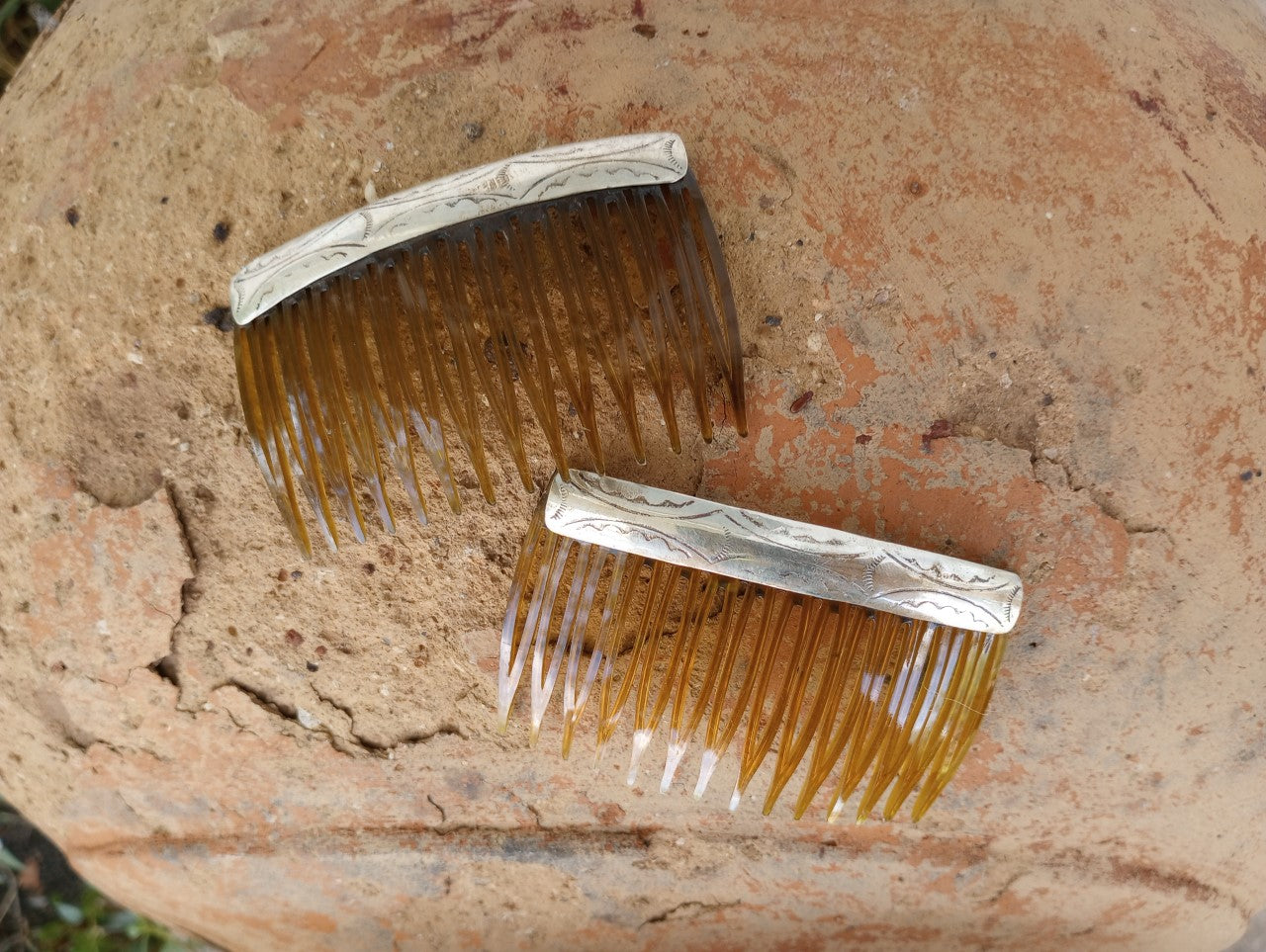 Sterling Silver Native American Made Hair Combs